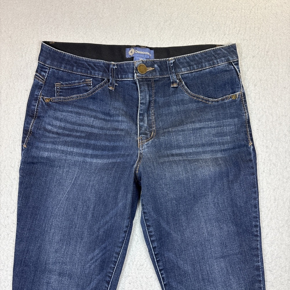 Democracy Dark Blue Women's Stretch Jeans - Classic Slim Fit - Picture 2 of 9